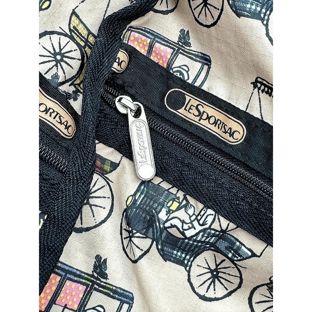Vintage LeSportsac Deluxe Large Weekender Duffel Bag Carriage Plaid Costa Rica